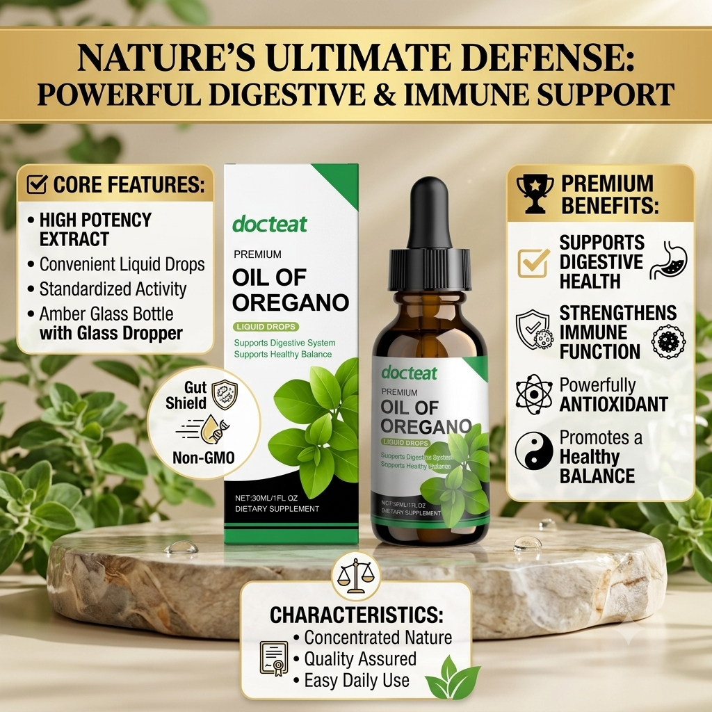 Premium Oil Of Oregano Liquid Drops Docteat