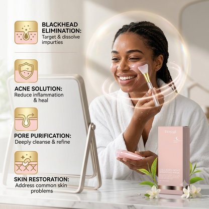 Masque arrachable au collagène Nettoyant Visage Hydratant Hoygi