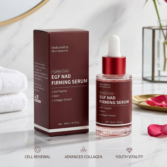 Sérum Reafirmante con EGF y NAD para Mujeres, Sérum Voluminizador que Aumenta la Luminosidad, Cuida la Apariencia de las Líneas Finas, la Elasticidad y la Firmeza de la Piel