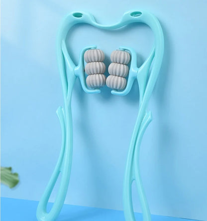 Masajeador de cuello con seis rodillos